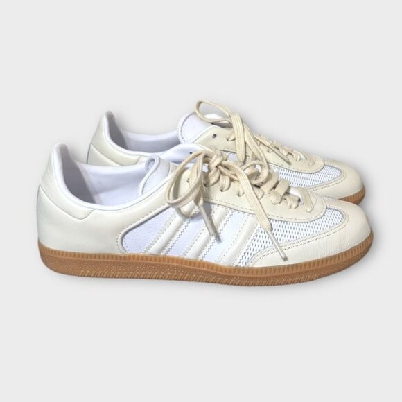 NEW Adidas SAMBA OG SHOES White Cream Gum 6 Women 37.5 NWOB $179 - Picture 3 of 10